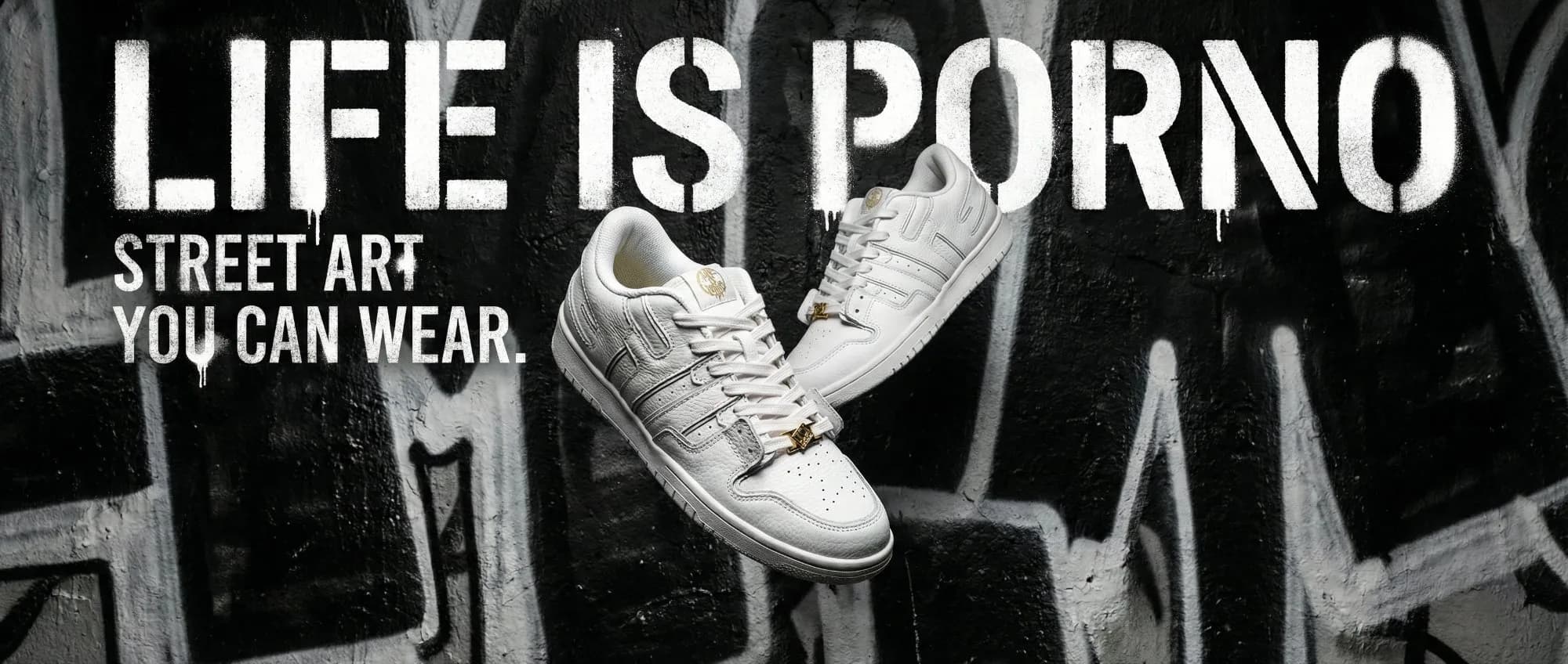 Life is Porno — Street Art you can wear