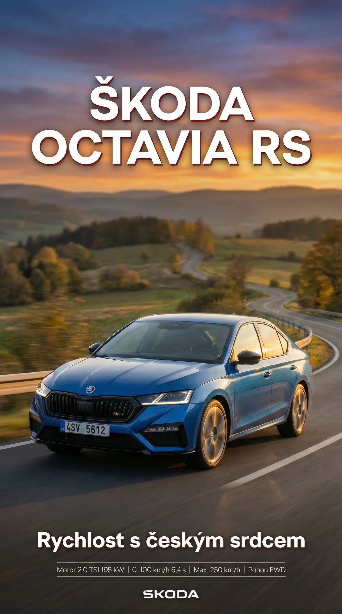 Škoda Octavia RS — Instagram story