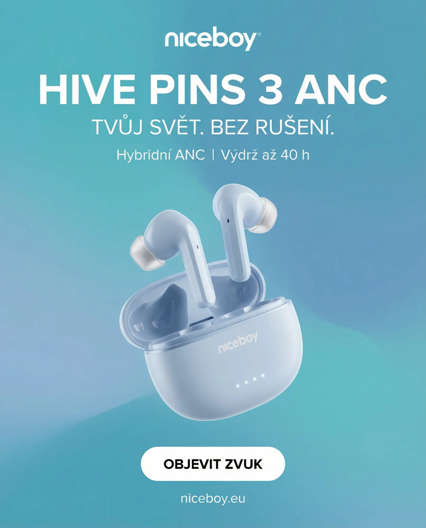 Niceboy Hive Pins 3 ANC — Produktová reklama